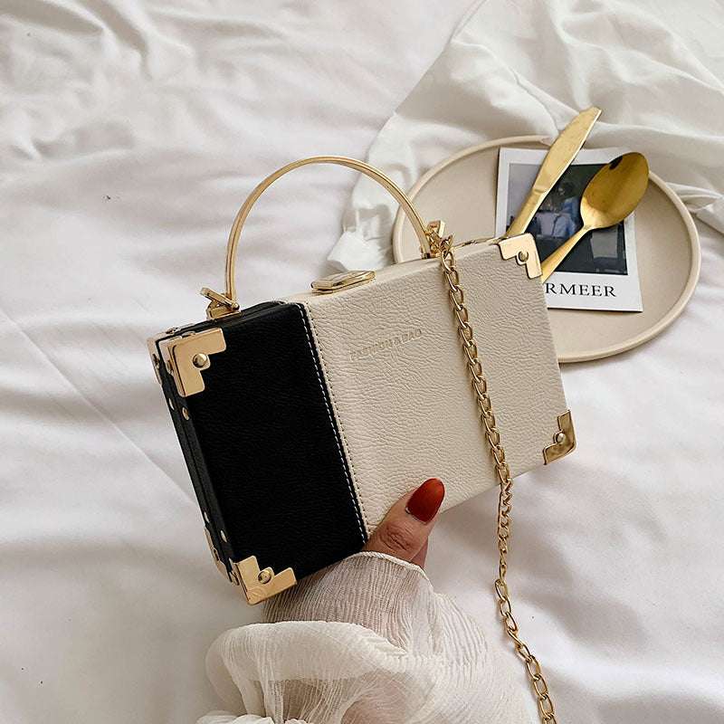 The Serpentine Clutch - Hand-Held Evening Bag with Chain Strap