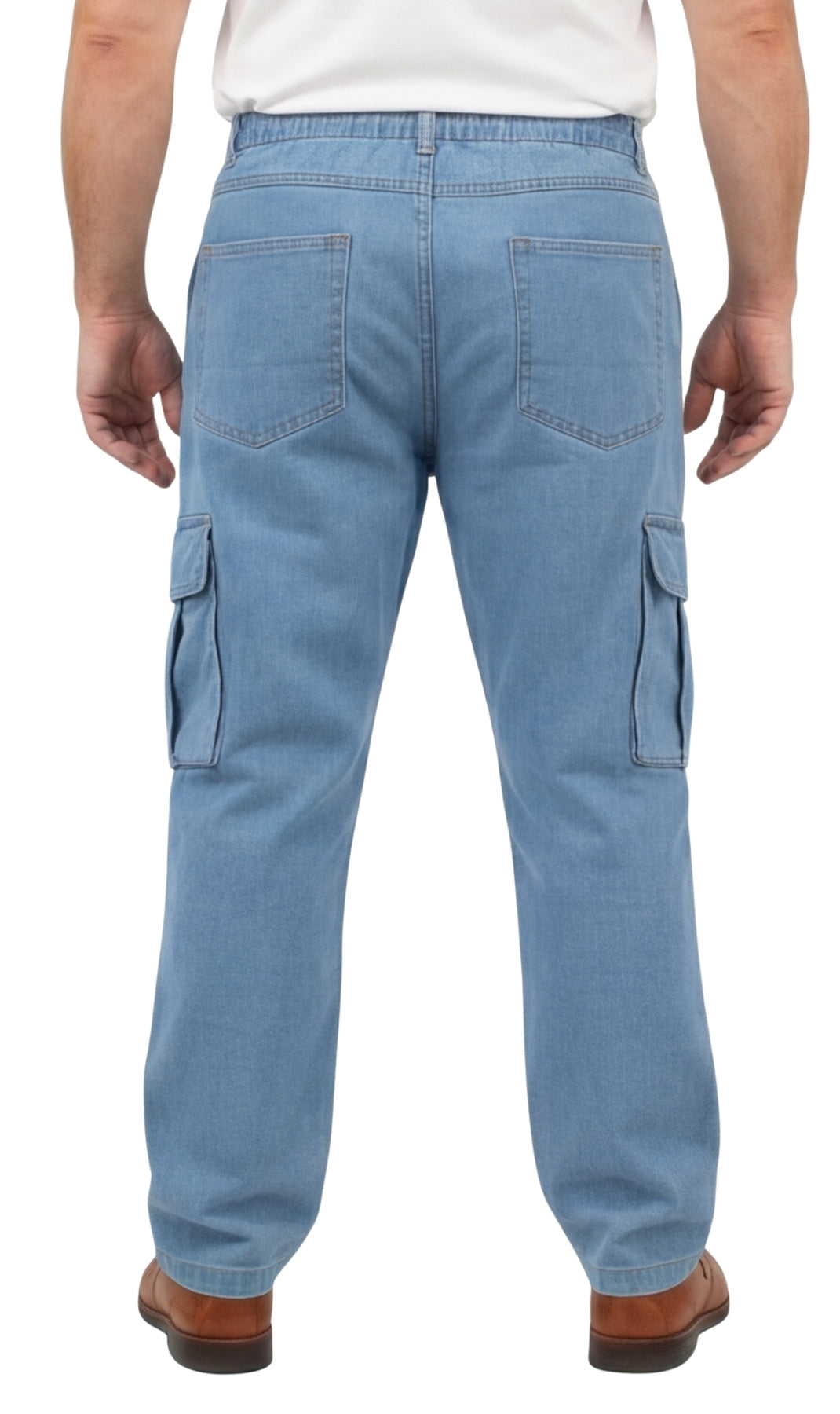 Men’s Double Cargo Pocket Pull-On Jeans