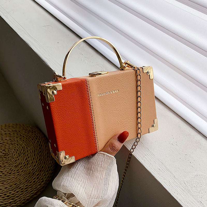 The Serpentine Clutch - Hand-Held Evening Bag with Chain Strap