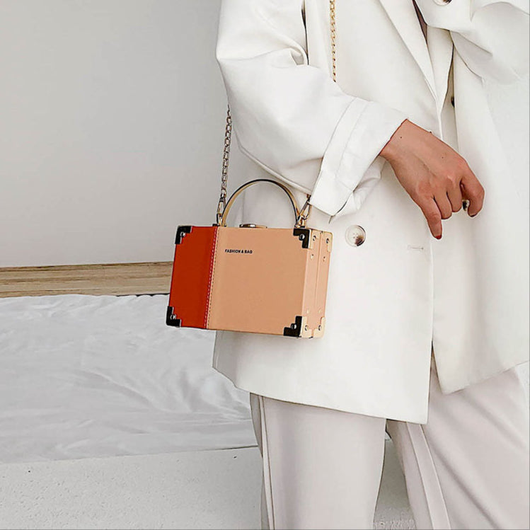 The Serpentine Clutch - Hand-Held Evening Bag with Chain Strap