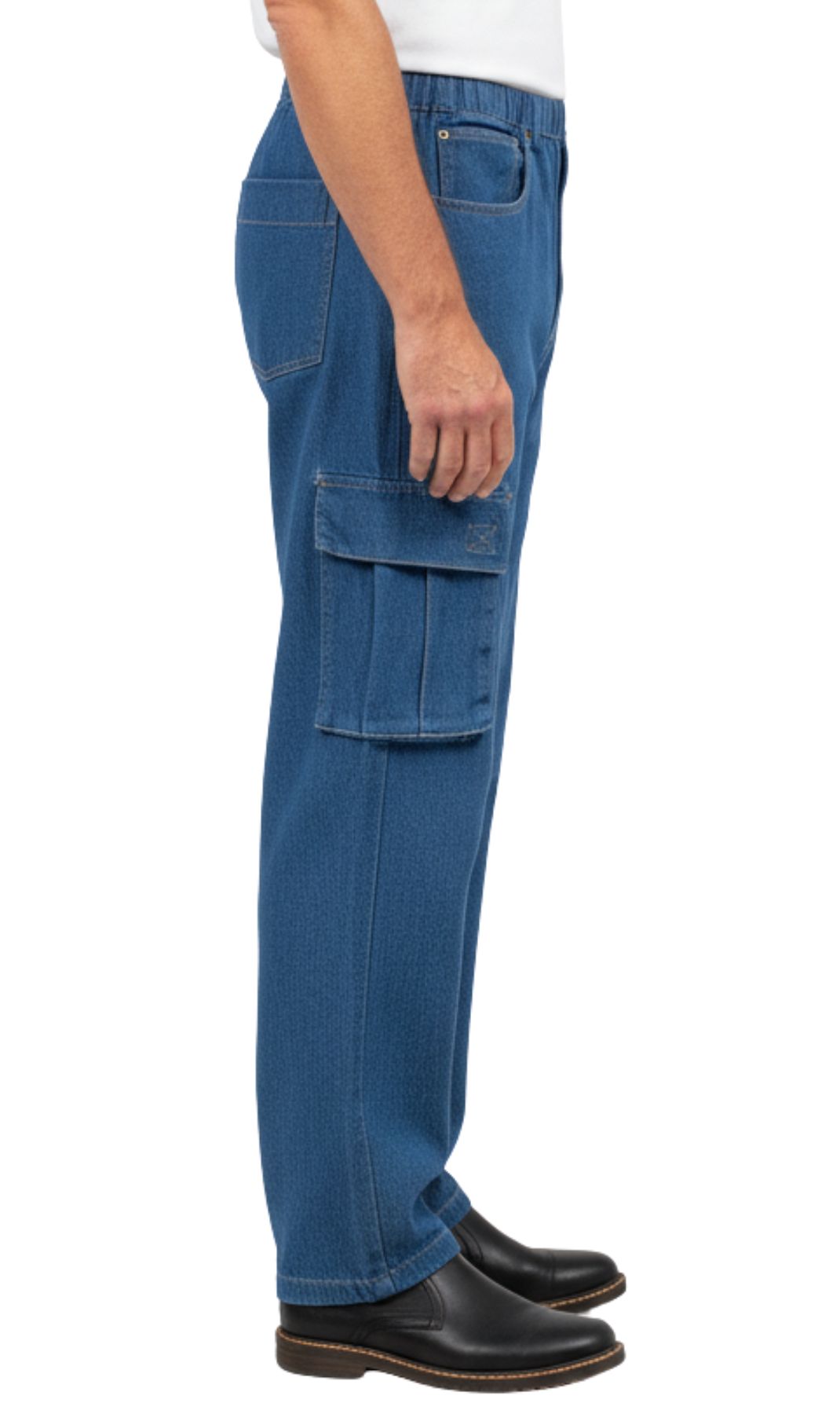 Men’s Double Cargo Pocket Pull-On Jeans