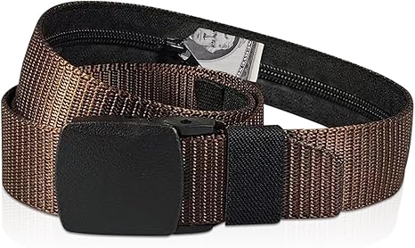 Large Brown Belt with Hidden Compartment – Diversion Safe