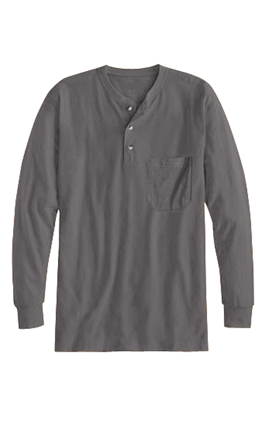 Men’s Long Sleeve Cotton Blend Henley Shirt