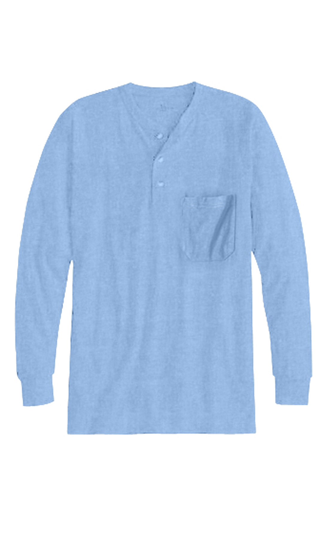 Men’s Long Sleeve Cotton Blend Henley Shirt