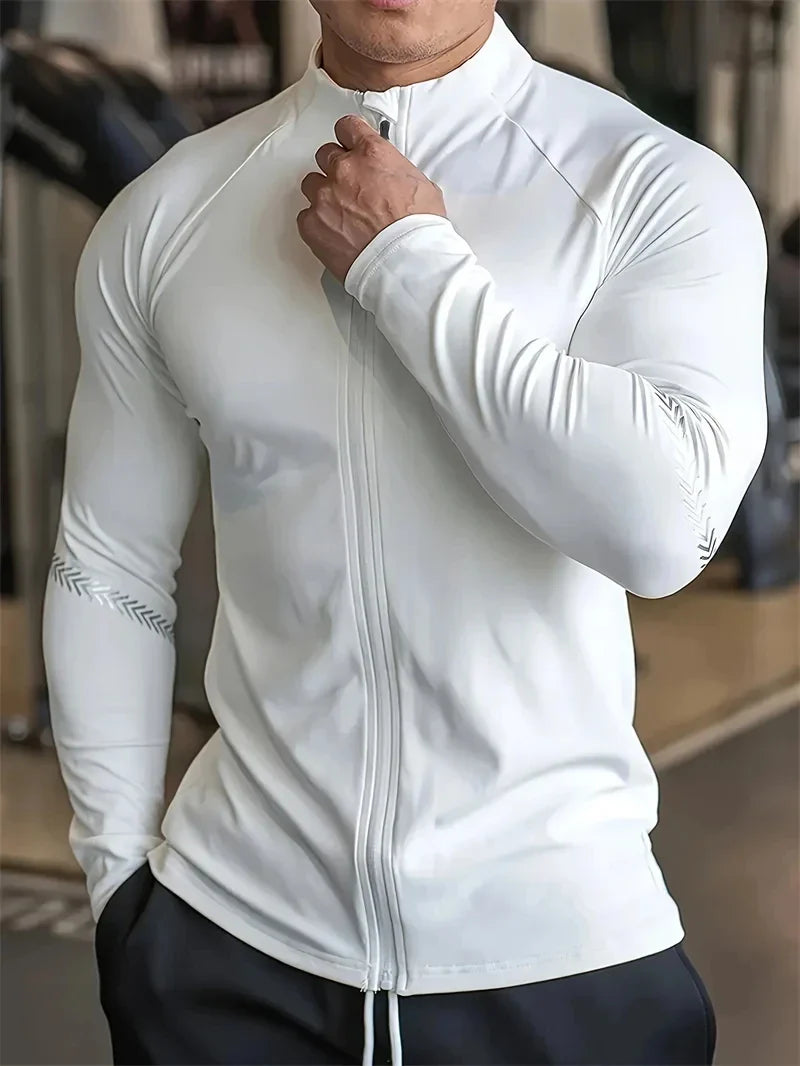 Men’s Compression Sports Jacket – Quick Dry Fitness Top