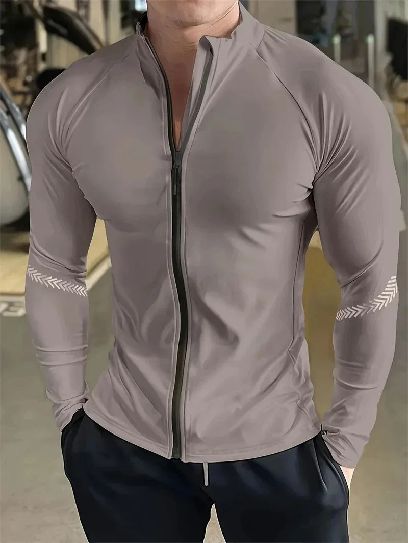Men’s Compression Sports Jacket – Quick Dry Fitness Top