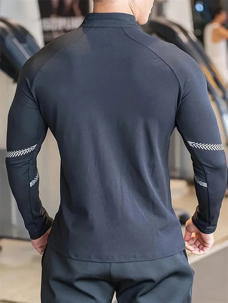 Men’s Compression Sports Jacket – Quick Dry Fitness Top