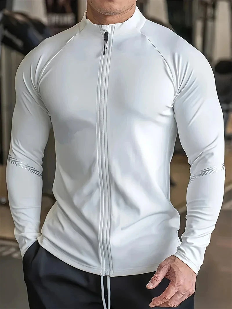 Men’s Compression Sports Jacket – Quick Dry Fitness Top