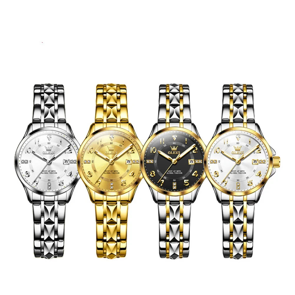 Women’s Two-Tone Stainless Steel Quartz Watch with Date