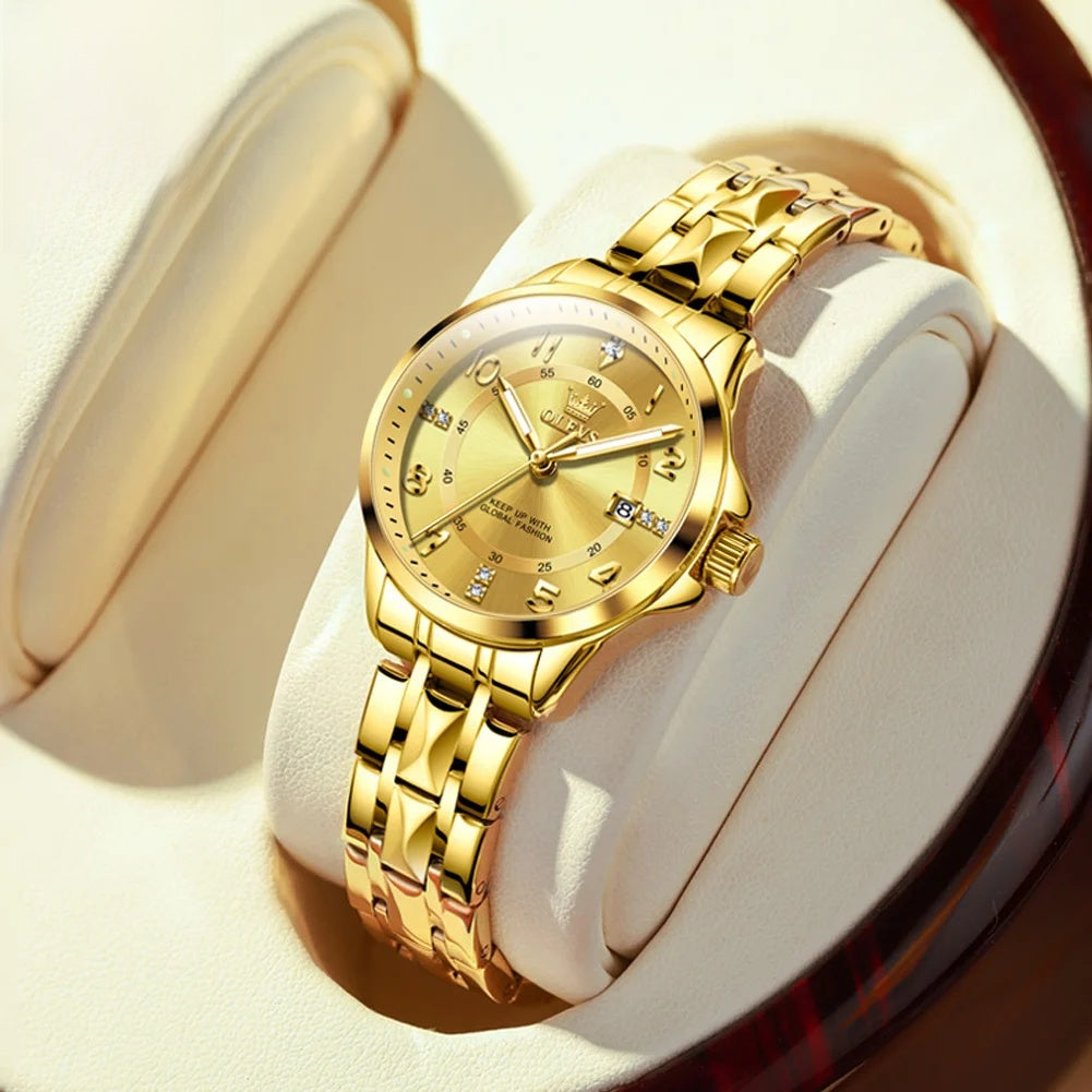 Women’s Two-Tone Stainless Steel Quartz Watch with Date