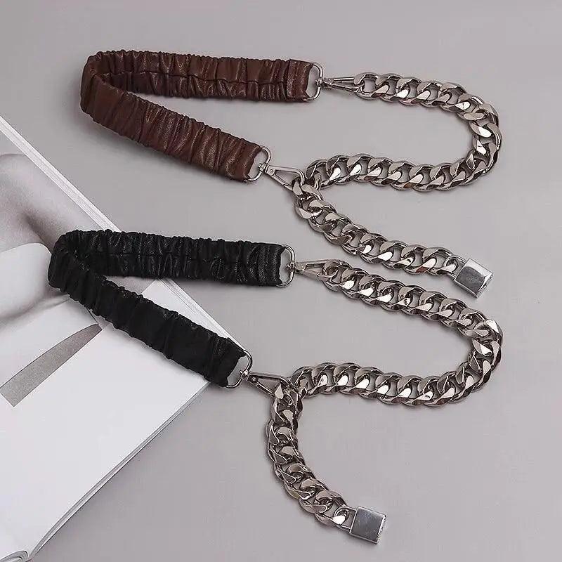 Metal Chain Link Adjustable Belt – Women’s Fashion Accessory