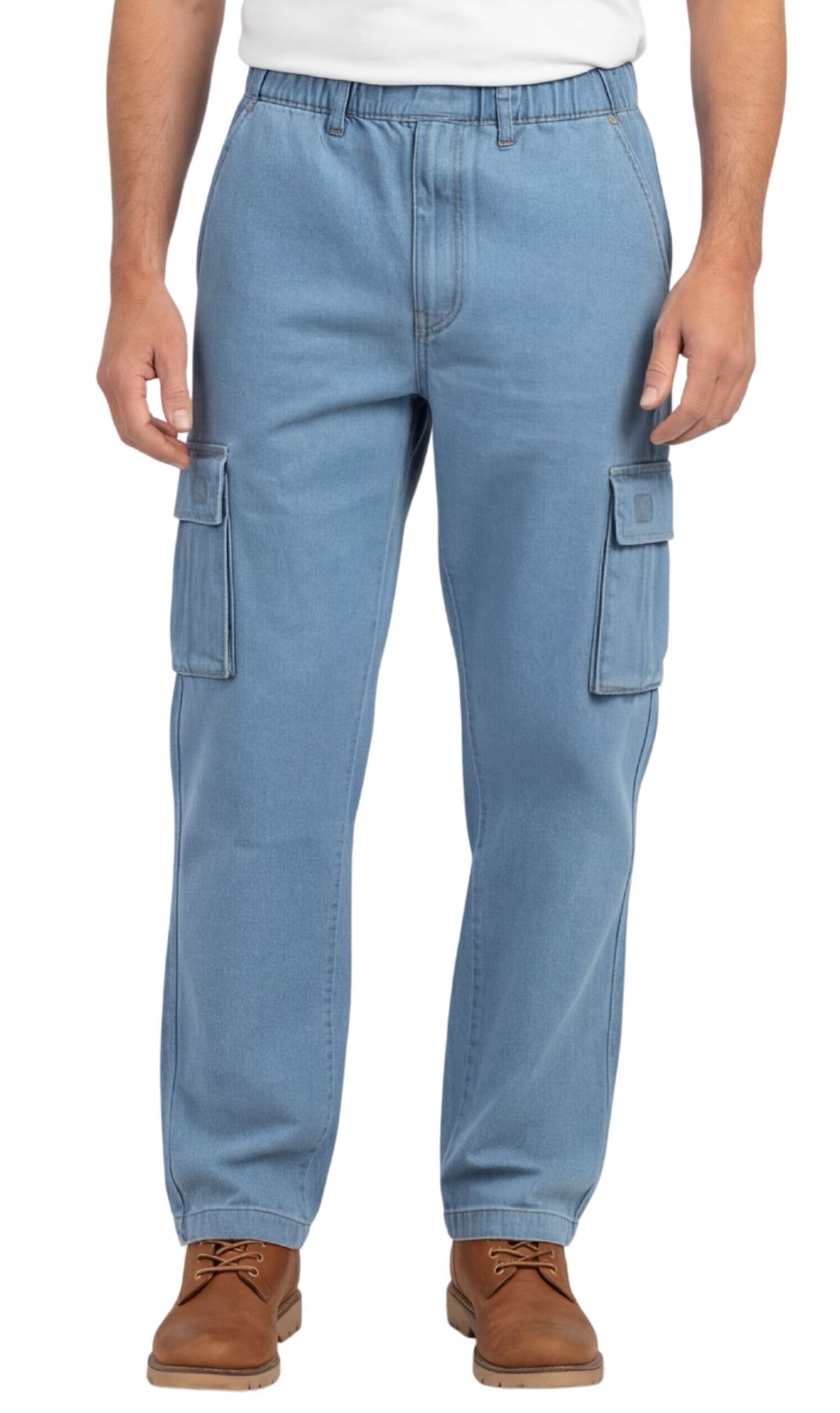 Men’s Double Cargo Pocket Pull-On Jeans