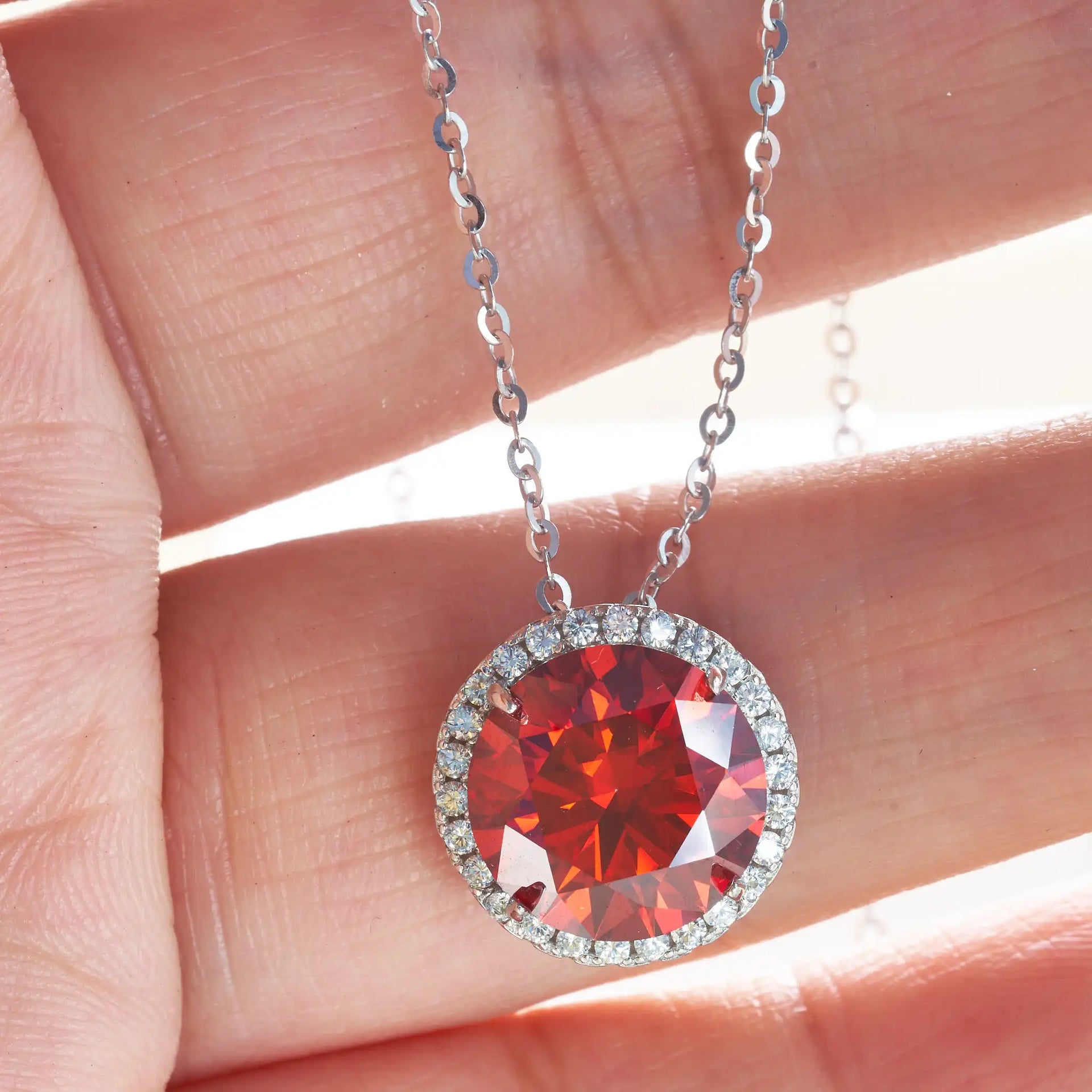 9ct Moissanite 925 Silver Ring, Earrings & Necklace Set