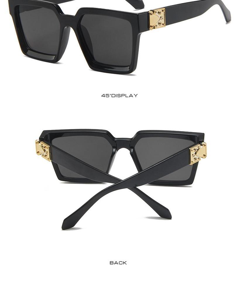 Luxury Square Metal Sunglasses – Unisex Designer Eyewear