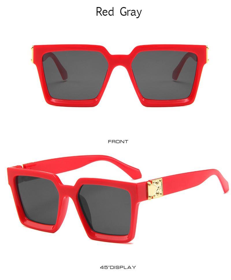 Luxury Square Metal Sunglasses – Unisex Designer Eyewear
