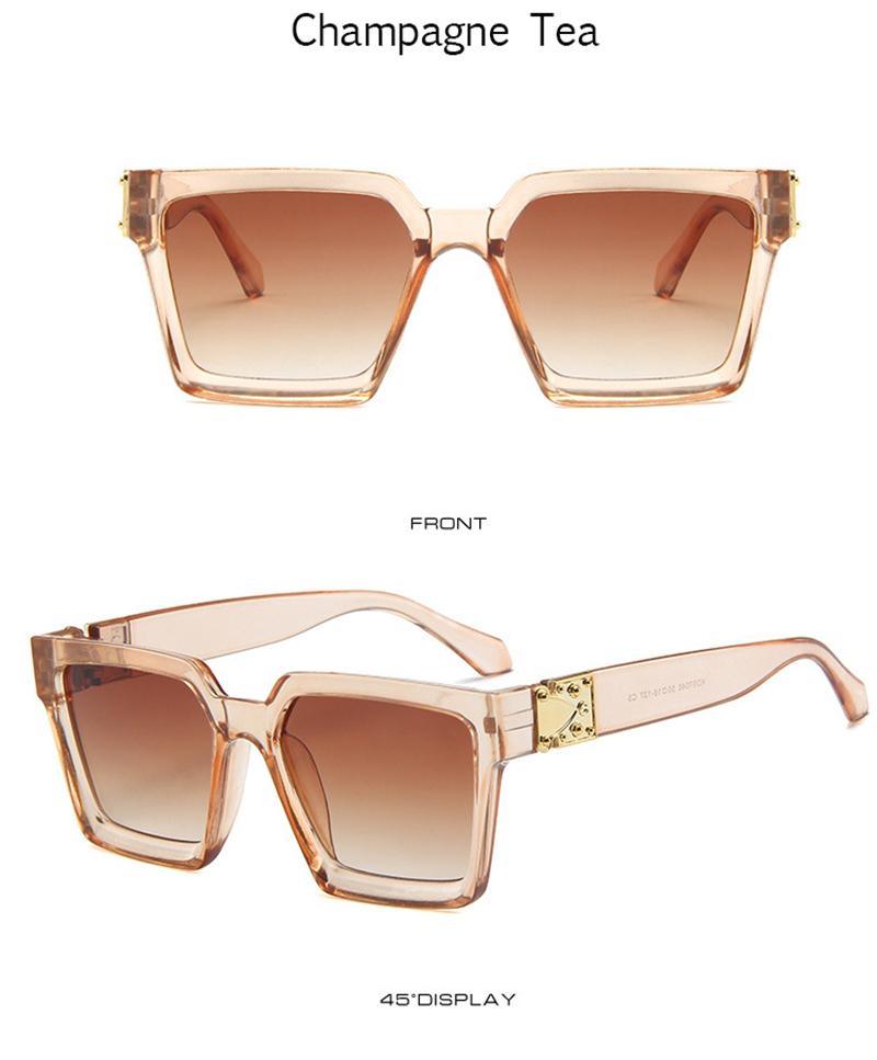 Luxury Square Metal Sunglasses – Unisex Designer Eyewear