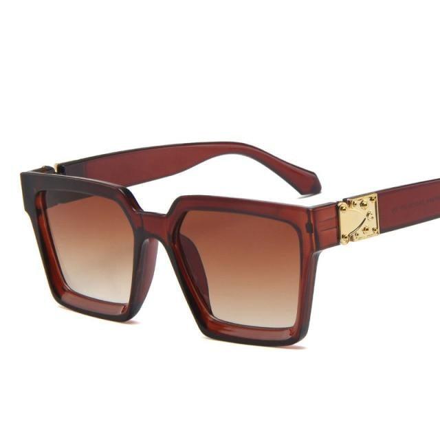 Luxury Square Metal Sunglasses – Unisex Designer Eyewear