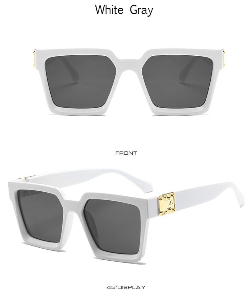Luxury Square Metal Sunglasses – Unisex Designer Eyewear