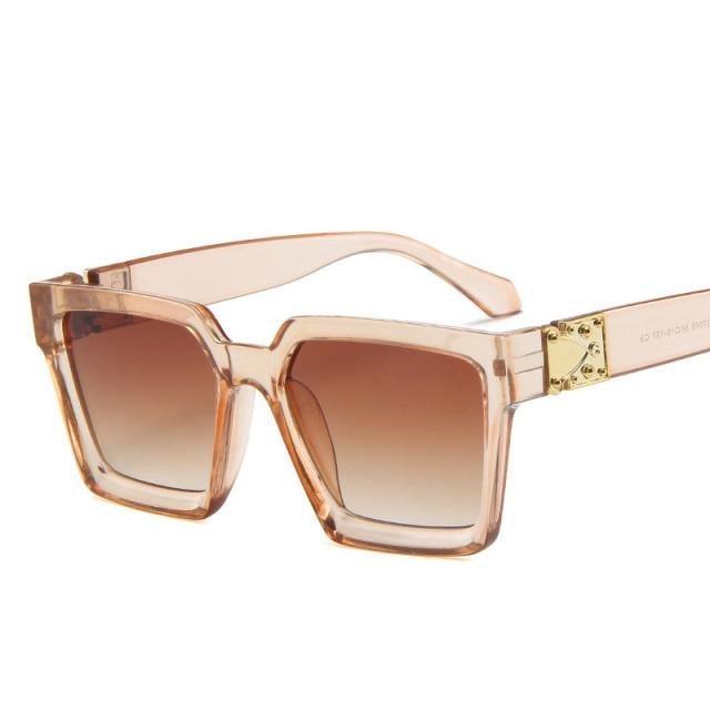 Luxury Square Metal Sunglasses – Unisex Designer Eyewear