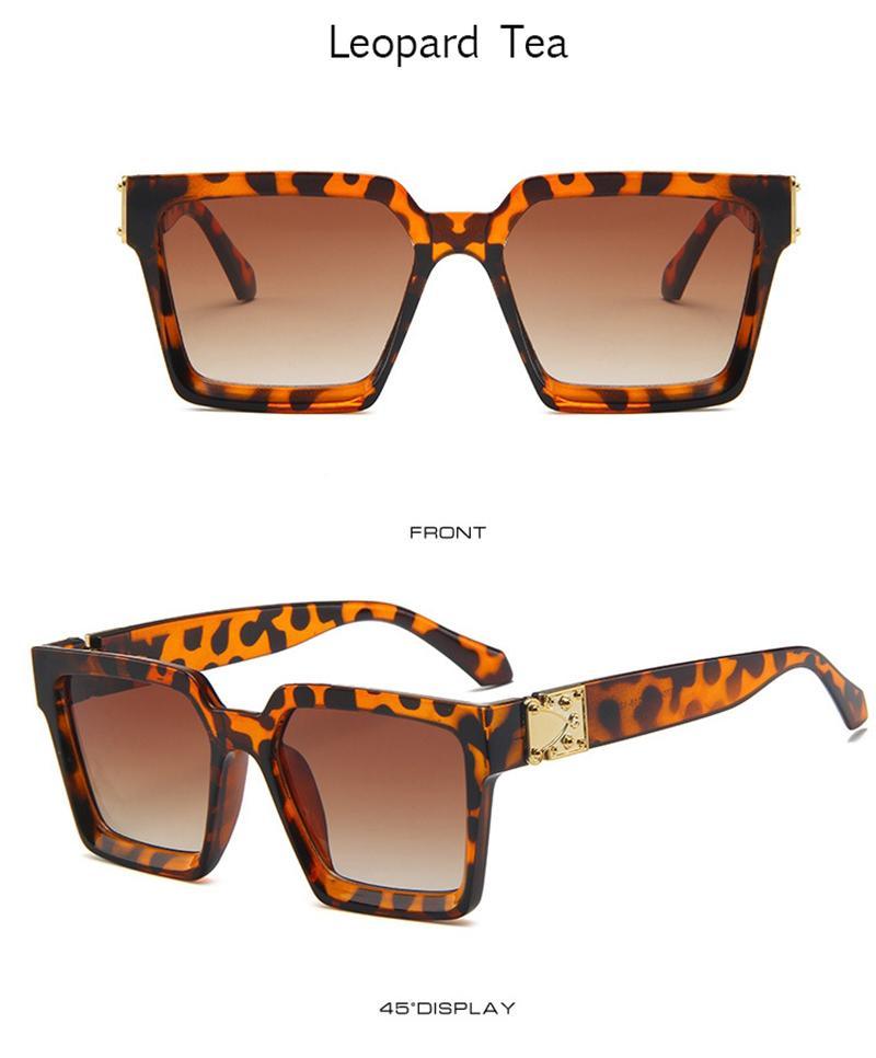 Luxury Square Metal Sunglasses – Unisex Designer Eyewear